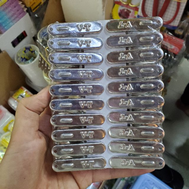 Vĩ 20 kẹp inox cao cấp 1×5cm