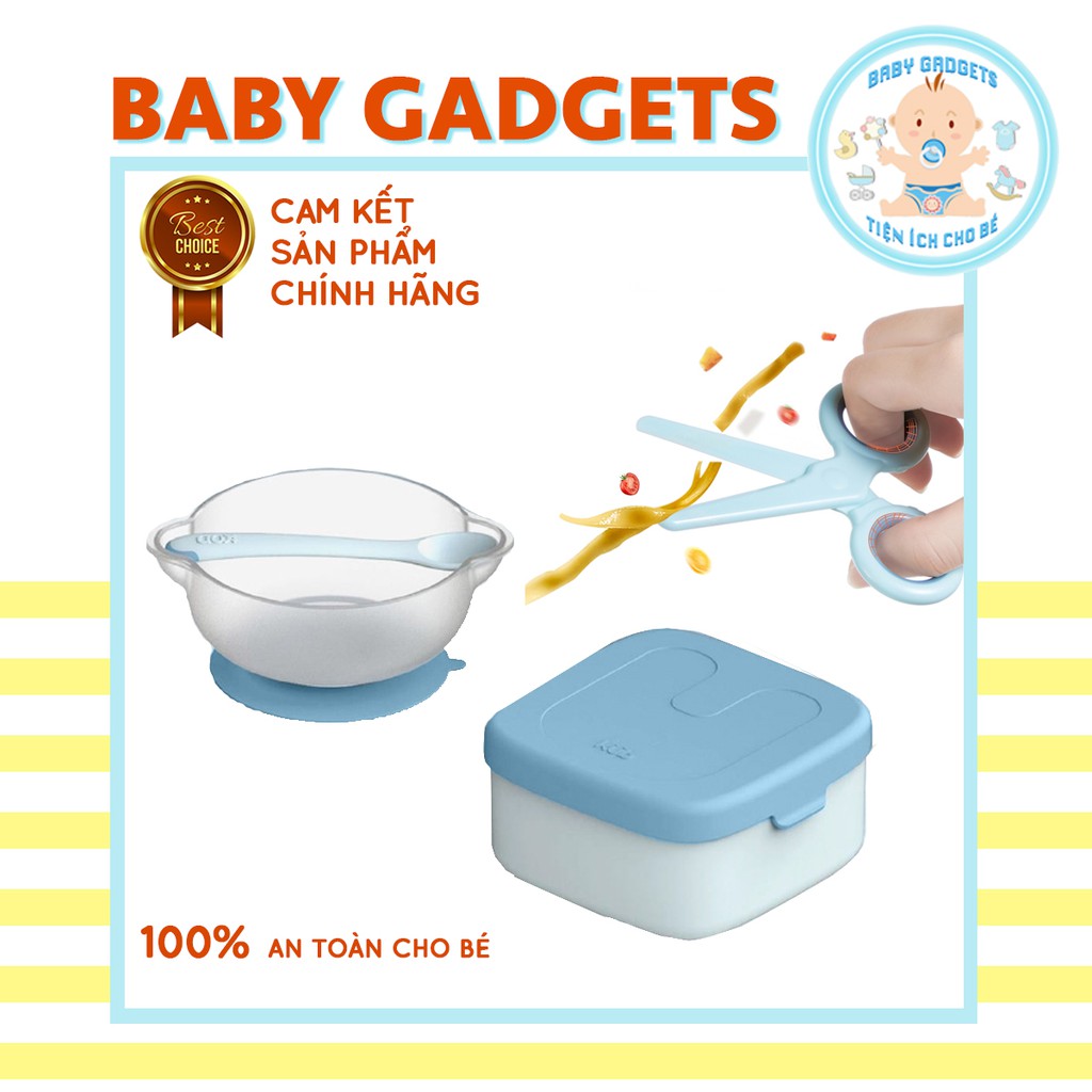 Set dụng cụ ăn dặm du lịch cho bé KUB
