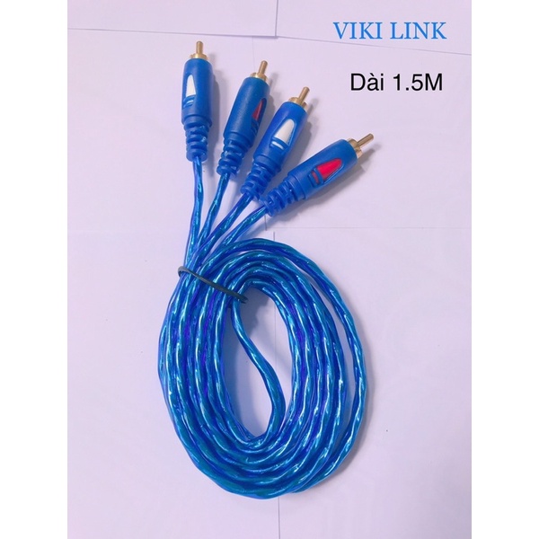 Dây cáp AV bông sen Video/Audio 2 đầu RCA  kết nối ổn định, tín hiệu âm thanh và hình ảnh sắc nét.