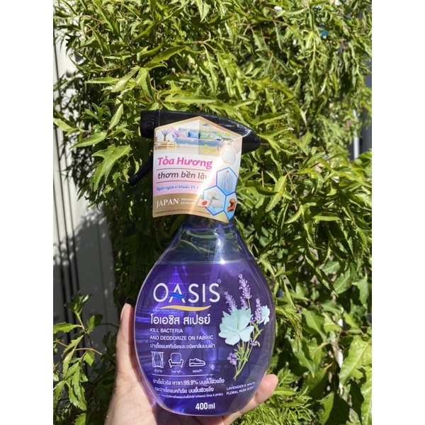 Chai Xịt Khử Mùi Và Kháng Khuẩn Oasis 400ml