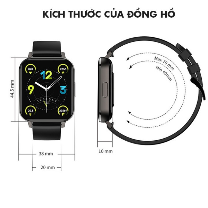 Đồng Hồ Thông Minh DTX - Chống nước ip68 , Thay hình nền, Dây thép và silicon,dành cho android, iphone,BH 12 tháng