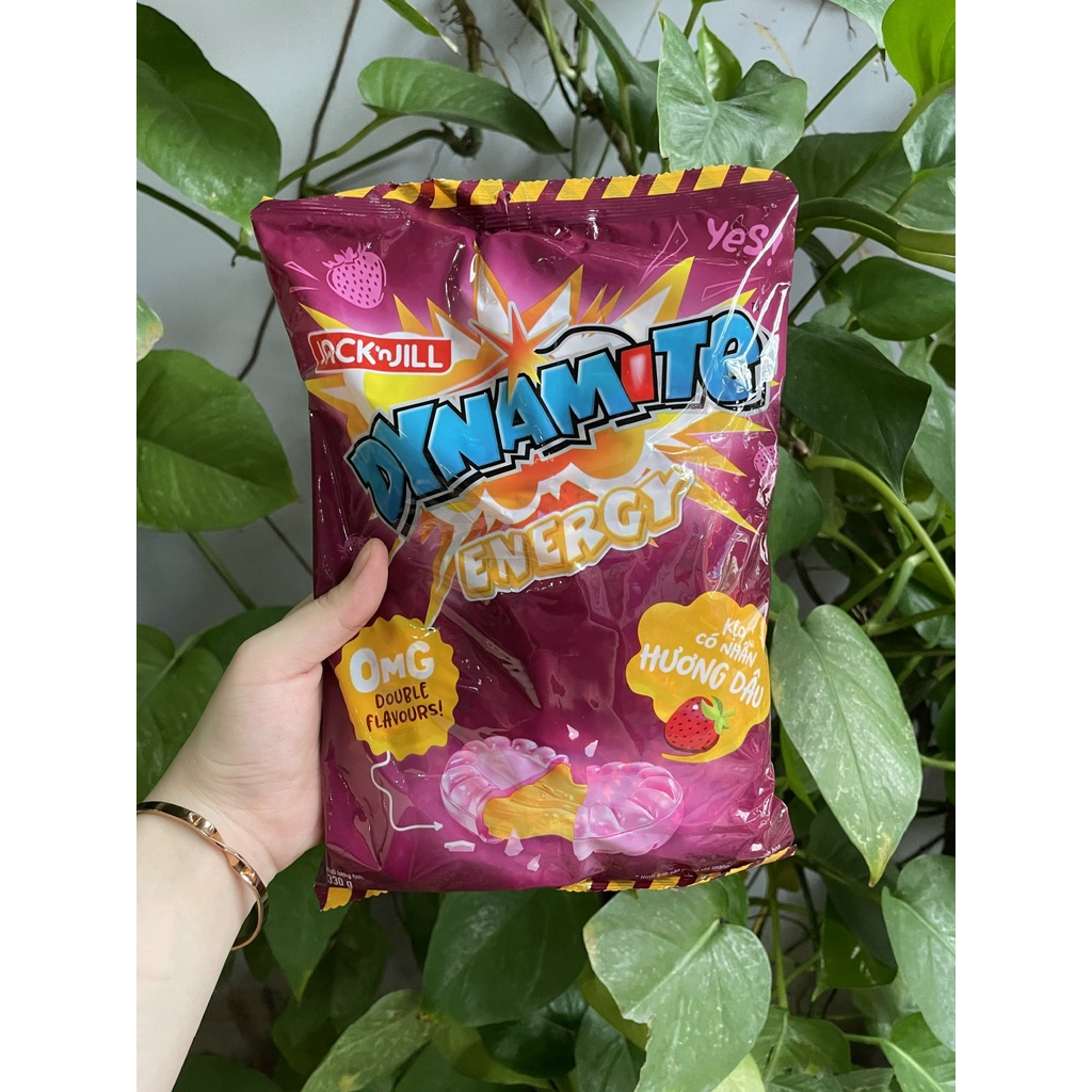 Kẹo tăng lực Dynamite Energy Có Nhân Trái Cây Hương Dâu