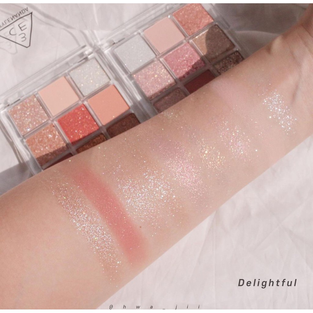 Màu Mắt 3ce Multi Eye Color Palette- clear layer- màu delightful