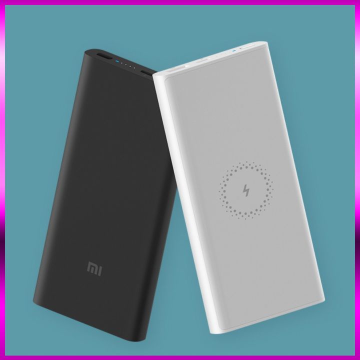 Pin sạc dự phòng không dây Xiaomi 10000mAh - Sạc dự phòng tích hợp sạc không dây 10000mAh Xiaomi lite Bảo Hành 1 năm