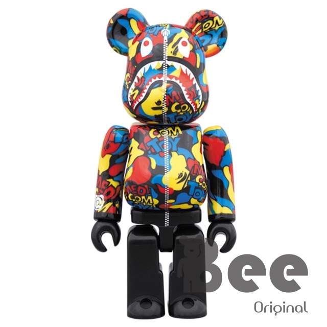 bearbrick bape multicolor