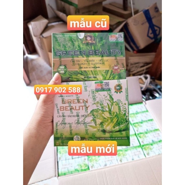 (Chuẩn, date mới) Cần tây Green Beauty vị lá nếp, full hộp, thơm ngon, đẹp da đẹp dáng