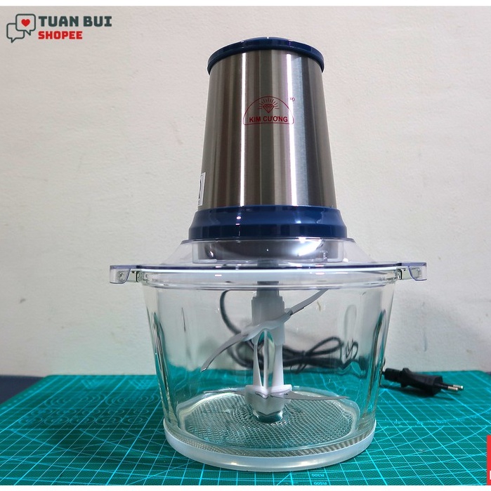 Máy xay thịt cá Kim Cương (Dung tích 2L) công suất 300W - Hàng chính hãng