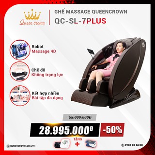 Ghế Massage Toàn Thân QueenCrown QC 7Plus - Công nghệ massage 4D siêu chân thực như bàn tay chuyên gia