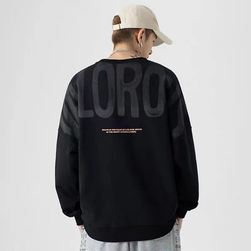 ÁO NỈ IN CHỮ HÀNG UNISEX QUẢNG CHÂU DÀY DẶN