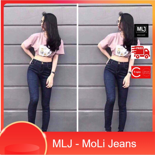 QUẦN JEAN MUỐI TIÊU SIÊU CO DÃN Molijean