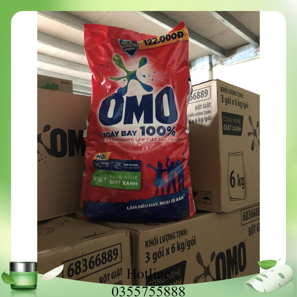 Bột giặt Omo Sạch cực nhanh 6kg đỏ