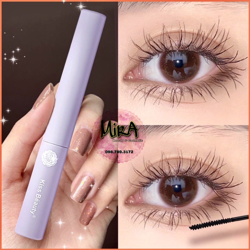 MASCARA CHUỐT MI VỎ TÍM SIÊU TƠI MẢNH KISS BEAUTY (Mẫu Mới) | BigBuy360 - bigbuy360.vn