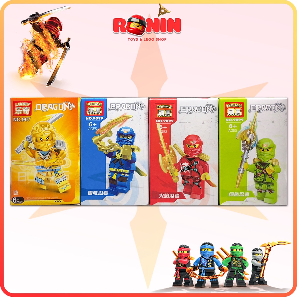 Lắp Ráp Lego Minifigures Các Nhân Vật Mavel / Ninjgo / Naruto / Tôn Ngộ Không / One Piece