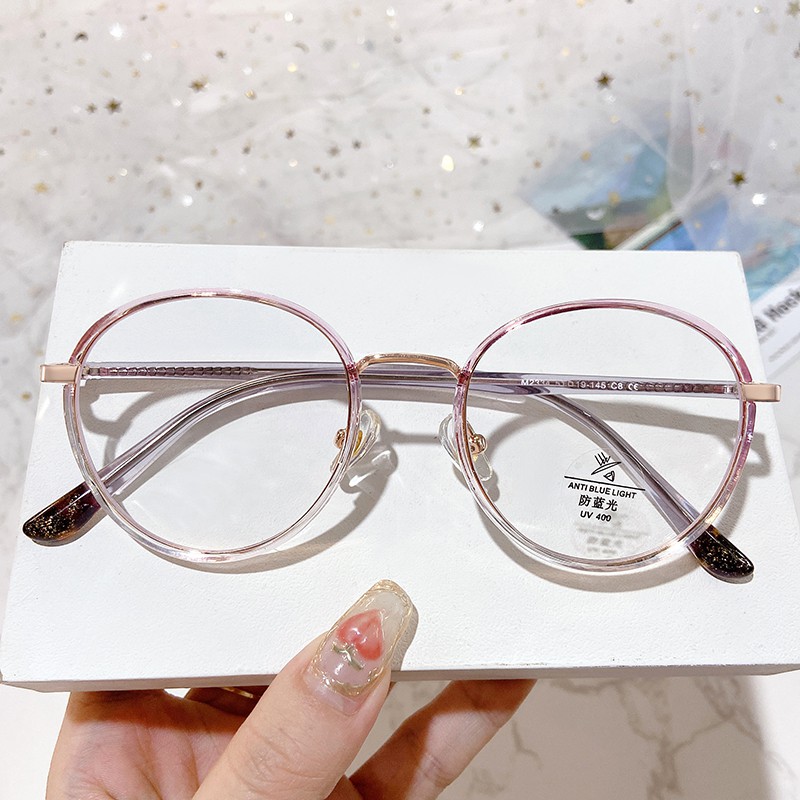 Mắt Kính Gọng Tròn Chống Ánh Sáng Xanh Thời Trang Cho Nam Nữjz2334 | BigBuy360 - bigbuy360.vn