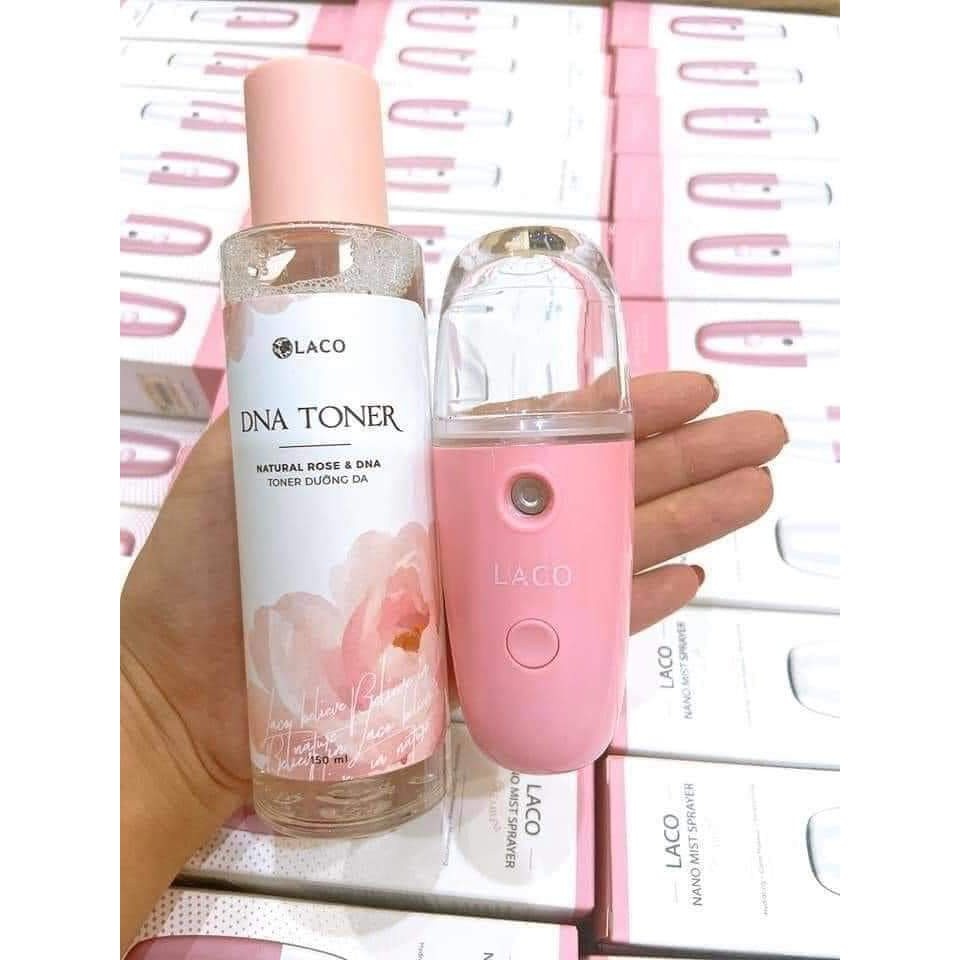 LACO  DNA Toner dưỡng da ( natural rose & DNA ) - nước hoa hồng Toner DNA cá hồi dưỡng ẩm trắng da, se khít lỗ chân lông