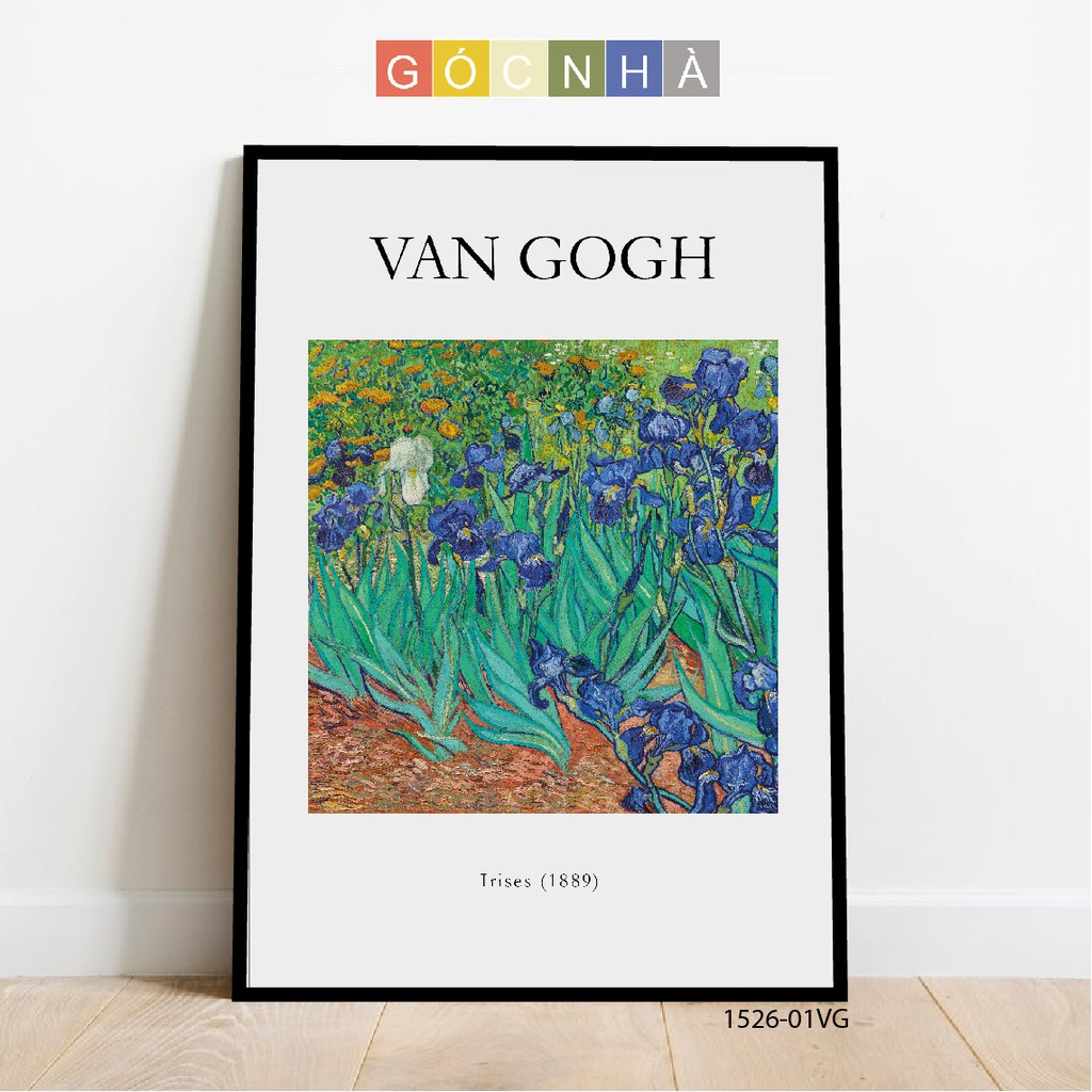 Tranh in canvas chủ đề Vincent Van Gogh - Tranh treo quán coffee, căn hộ chung cư- Tặng kèm đinh treo