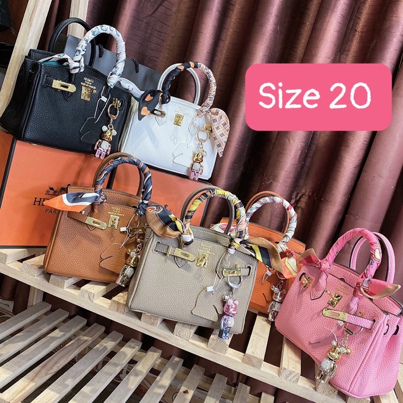 Túi chữ H bi.kin da togo size 25, size 30 video ảnh thật 1825#