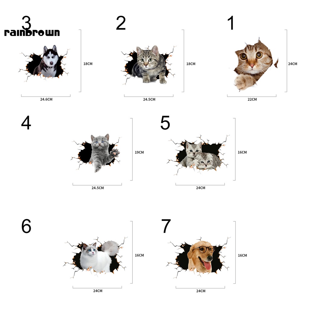 Decal dán trang trí hình động vật ngộ nghĩnh