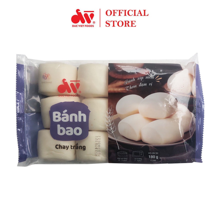 (Giao Nội Thành Hà Nội) Bánh Bao Chay Đức Việt 12 Chiếc/Túi