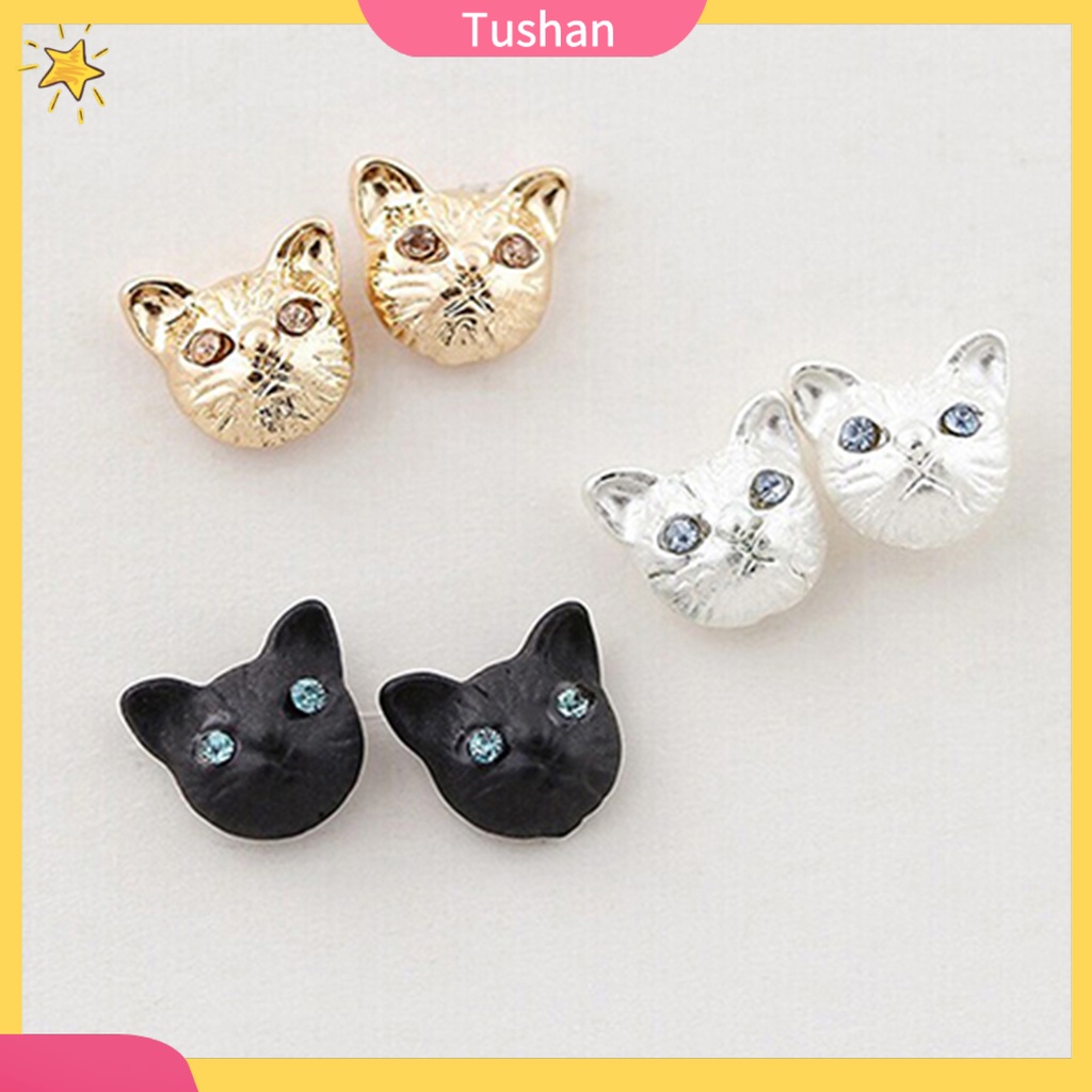 Đôi hoa tai hình chú mèo ngộ nghĩnh dành cho nữ