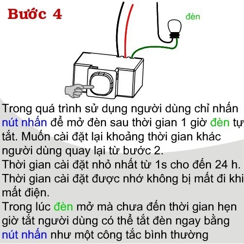 Công tắc hẹn giờ lùi TPE TM3F