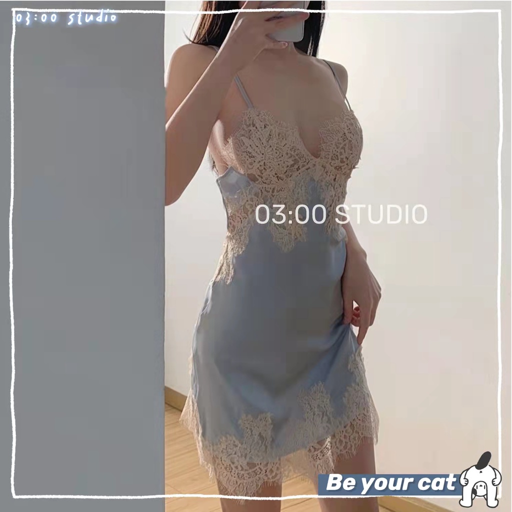 （Giao hàng bảo mật）🔴Đồ ngủ sexy nữ🔴 ren lụa hai mảnh áo + quần gợi cảm quyến rũ--026 | BigBuy360 - bigbuy360.vn