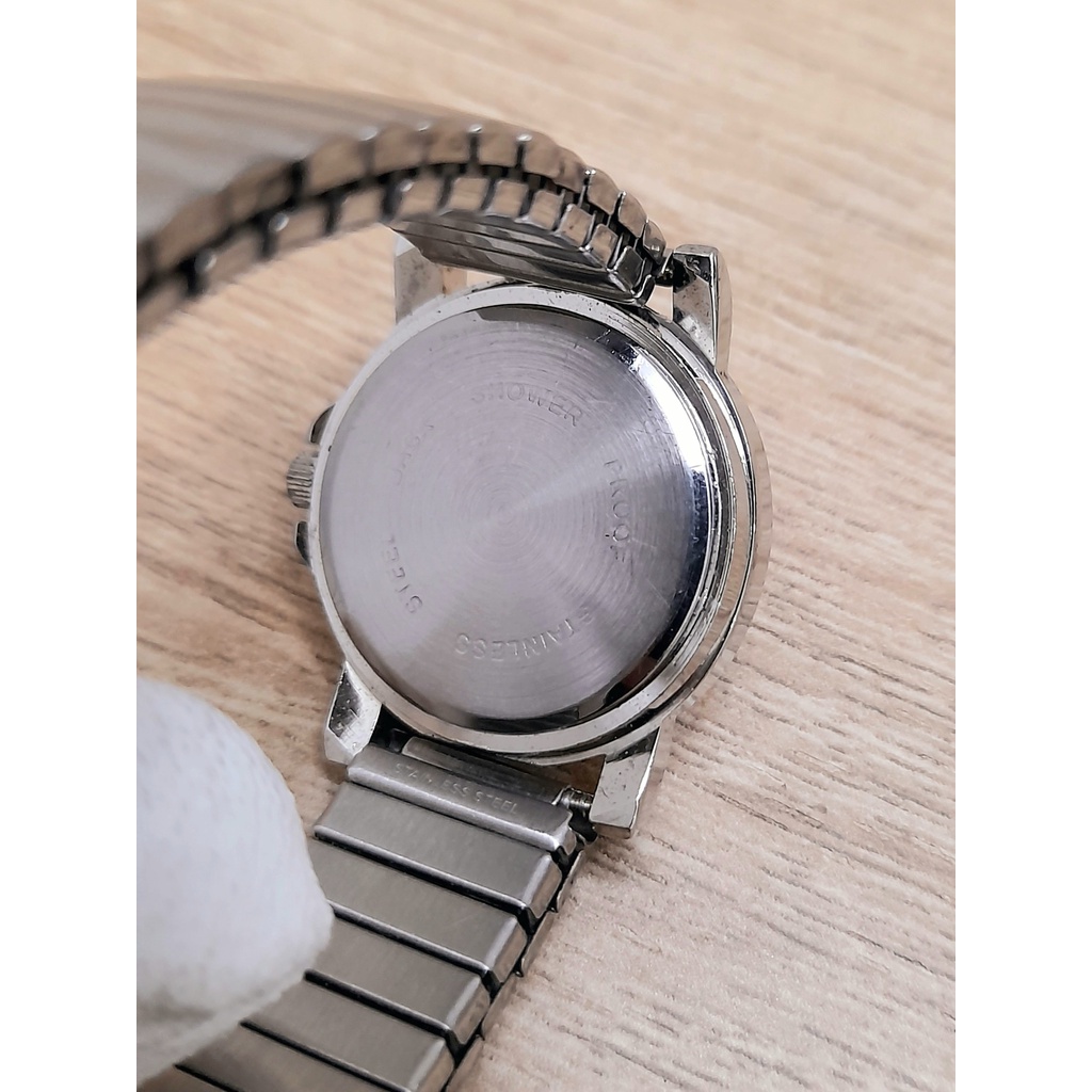 Đồng hồ nữ Vitaroso hàng si Nhật dây chun full màu bạc