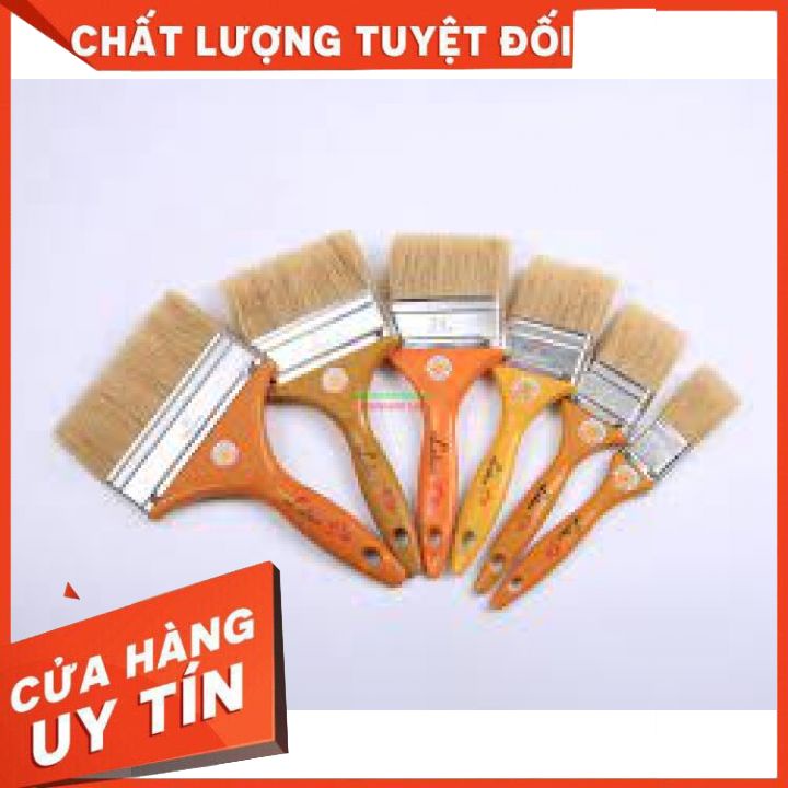 Cọ chổi quét sơn gỗ bảng vuông loại tốt full size