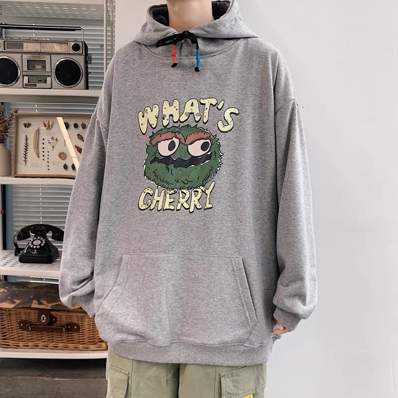 Áo HOODIE UNISEX FORM RỘNG màu xanh, xám cực đẹp whats