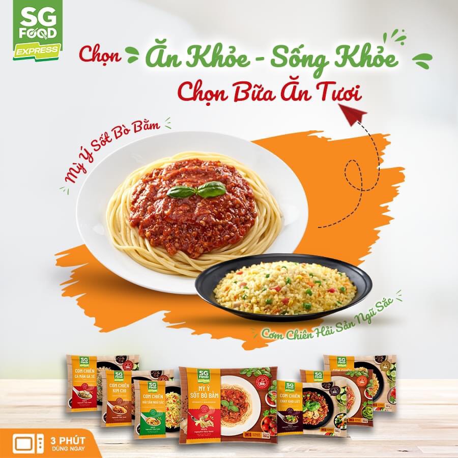 Cơm chiên hải sản ngũ sắc 200g