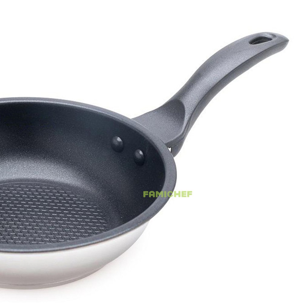 Chảo inox chống dính 3 đáy FiveStar FSC16001 16cm