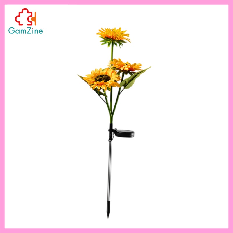Đèn năng lượng mặt trời hình hoa hướng dương trang trí sân vườn