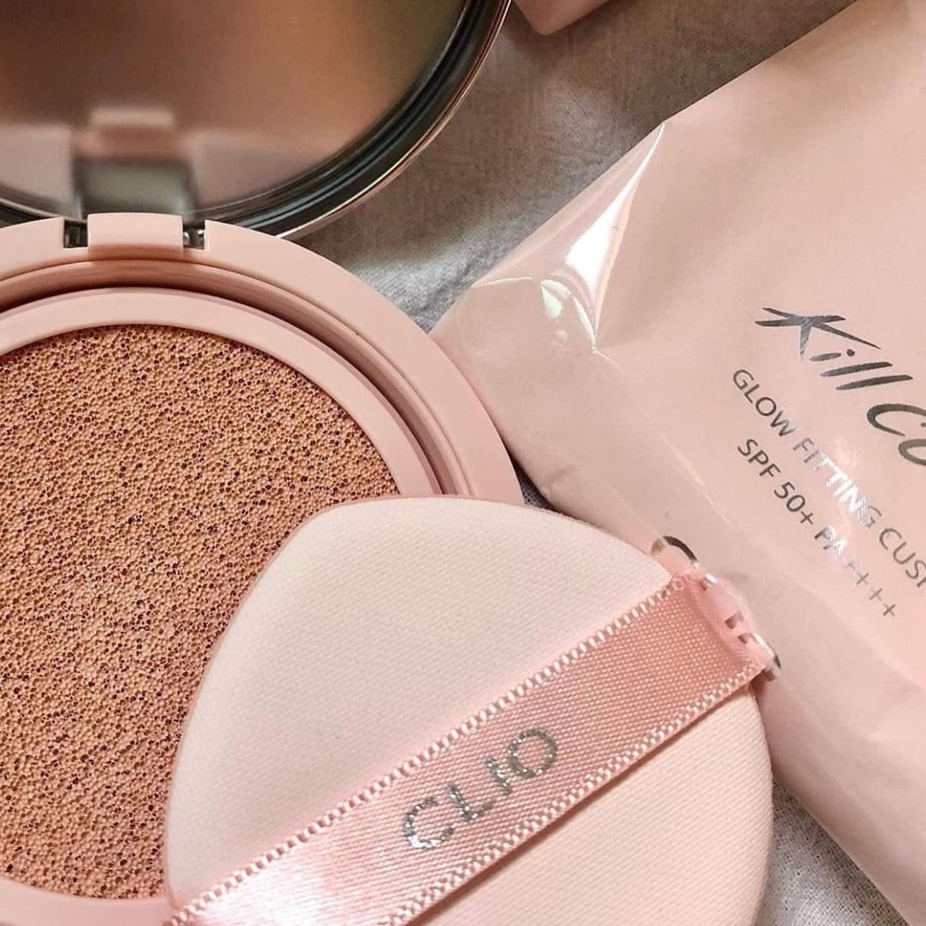 [Tặng Kèm Lõi]Phấn Nước Clio Kill Cover Glow Fitting Cushion SPF50+ PA++++ Siêu Căng Bóng Và Che Khuyết Điểm