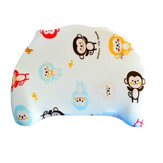 Gối cho bé chống lõm đầu ruột cao su non vỏ cotton nhiều hình dễ thương