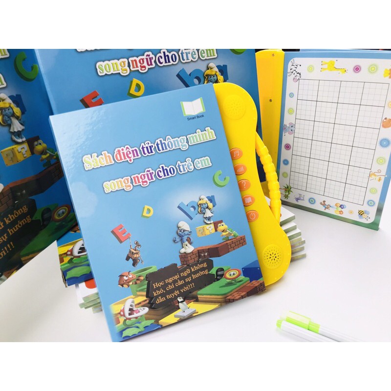 [TẶNG QUÀ] Sách nói điện tử song ngữ Anh Việt cho trẻ em - sách quý song ngữ cho bé học bảng chữ cái tiếng việt(loại 1)