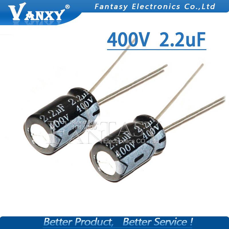 Bộ 20 Tụ Điện Điện Phân 400v2.2uf 8x12mm 2.2uf 400v 8x12 Chất Lượng Cao