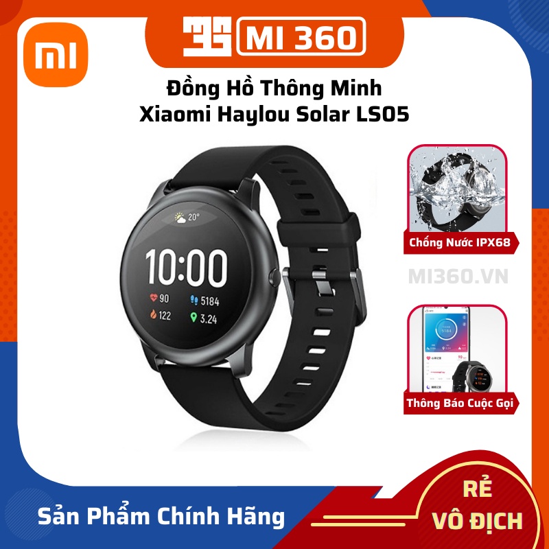 Đồng Hồ Thông Minh Xiaomi Haylou Solar LS05✅ Thông Báo Điện Thoại Và Tin Nhắn✅ Kết Nối APP✅ Bản Quốc Tế Chính Hãng