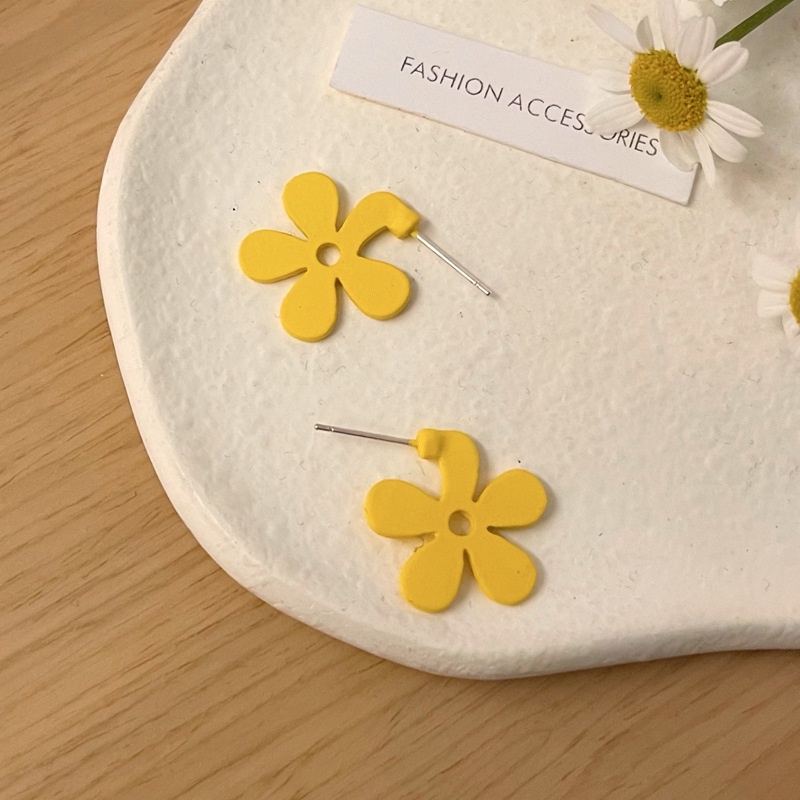 Bông Tai Hình Hoa Mạ Bạc 925 2022 Phong Cách Hàn Quốc Mới Dành Cho Nữ F537