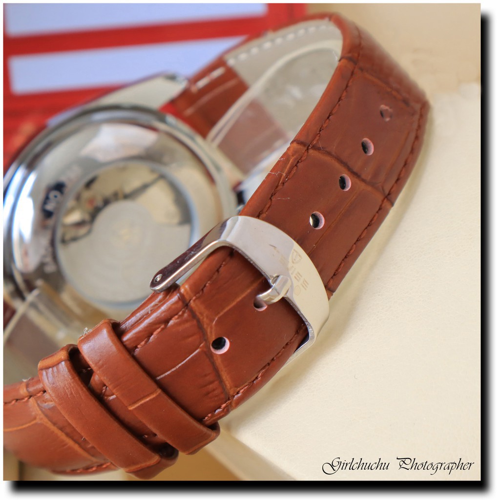 Đồng hồ cơ nam dây da cao cấp Tevise T795 full box, mặt kính sapphire chống xước, chống nước, bảo hành 03 năm | BigBuy360 - bigbuy360.vn