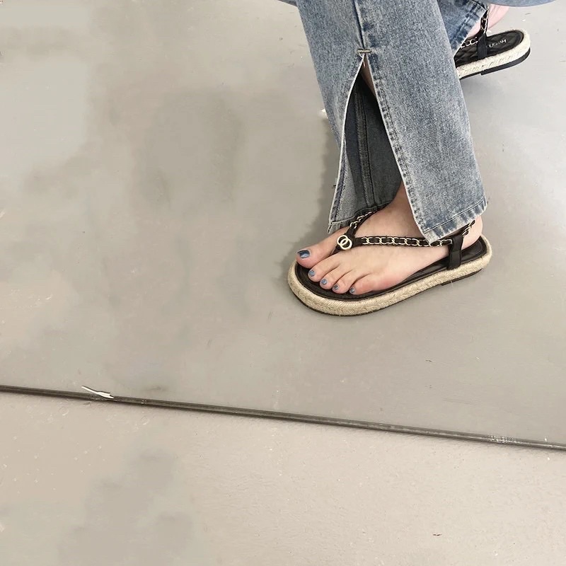 Dép hiền hồ, dép sandal đế cói xỏ ngón cực hot( Kèm video và ảnh thật) HÀNG CÓ SẴN