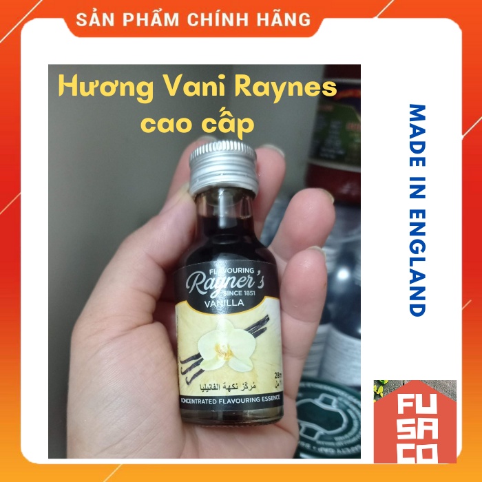 Tinh chất VANI  hương liệu làm bánh hiệu Rayner's - Chai 28ml