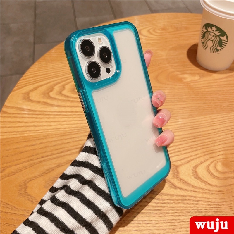 WUJU Ốp Điện Thoại Trong Suốt Chống Sốc Tương thích với Cho iPhone 11 12 13 Pro Max XS Max XR X 7 8 Plus SE 2020 2022