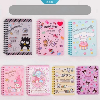 Sanrio sổ tay 60 trang a6 bìa hình hello kitty my melody kuromi dễ thương