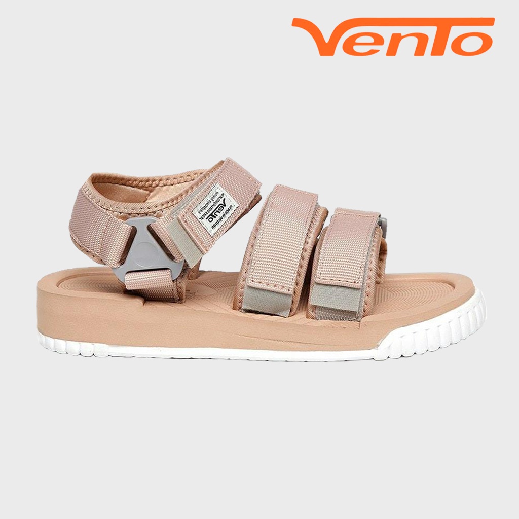 Giày Sandal Vento Nam Nữ 3 Quai NV9801G Màu Xám Ghi