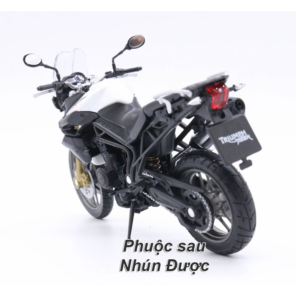 XE MÔ HÌNH - MOTO Siêu xe TRIUM TIGER 800 - WELLY tỷ lệ 1:18