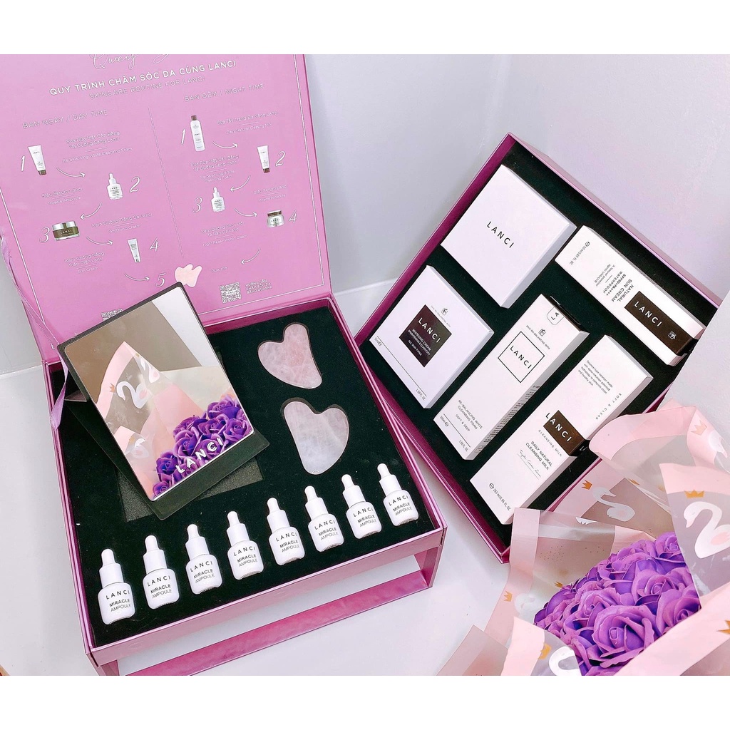 Bộ mỹ phẩm Lanci queen's box cao cấp