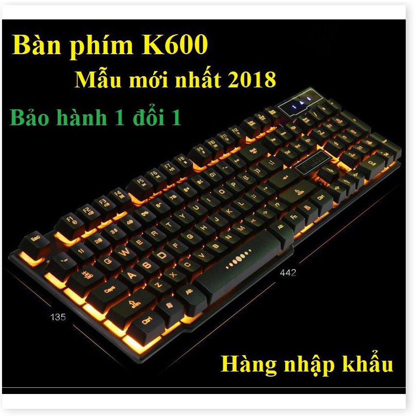 ✔️ Bàn Phím Máy Tính Led K900 Chuyên Game Giả Cơ Rất Nhạy Và Nẩy, Công Nghệ Đèn Led, Bàn Phím Chơi Game Đẹp [BH 1 Đổi 1]