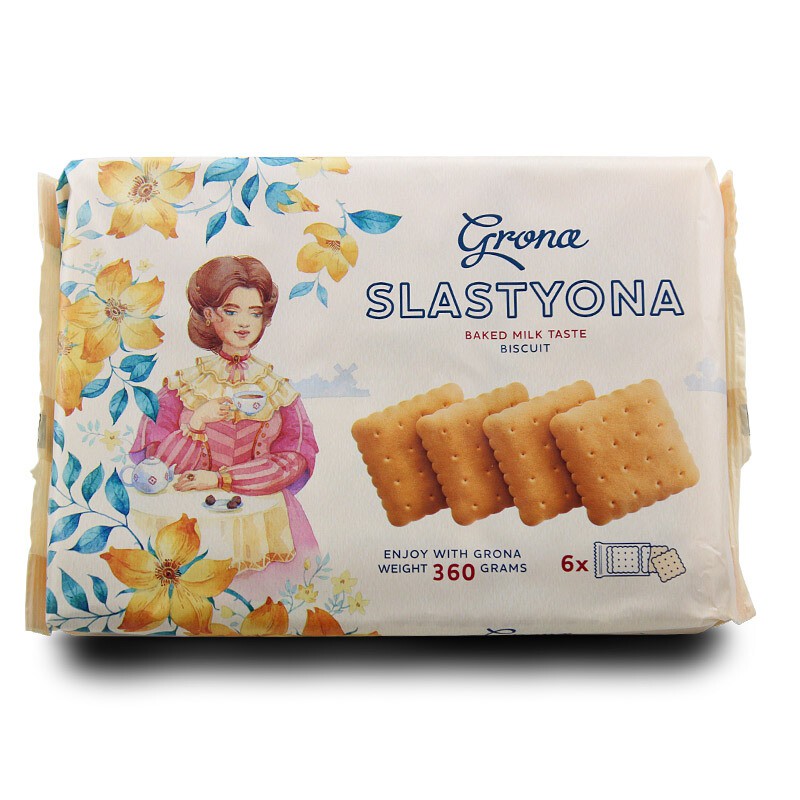 BÁNH QUY SỮA GRONA SLASTYONA 360G