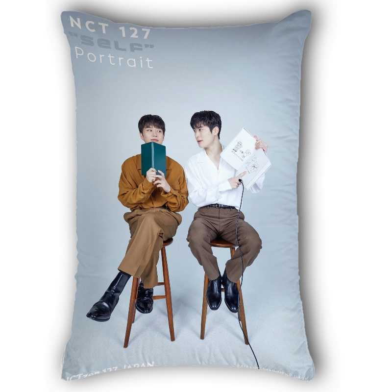 Vỏ Gối Hình Chữ Nhật In Hình NCT 127 Mark & Haechan & Jungwoo & Jaehyun & Doyoung & Yuta & Taeyong & Johnny & Taeil