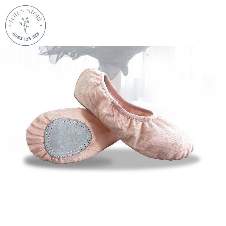 Combo 5 đôi giày múa ba lê ( giày múa ballet ) vải mềm  - Lotus Store